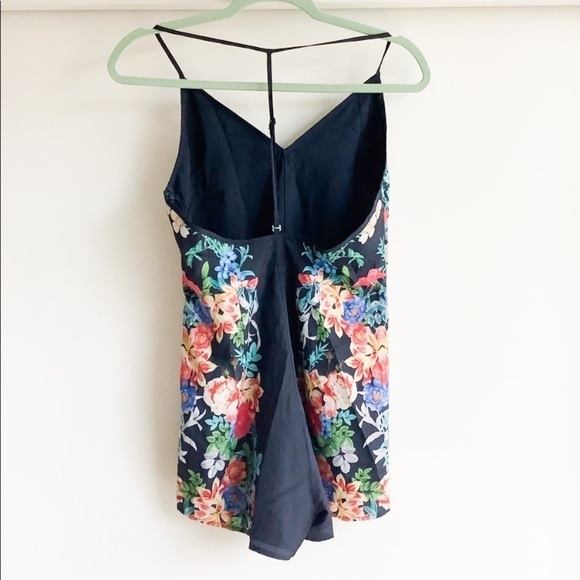 Keepsake Botanical Navy Floral Playsuit Romper Sz Small - Picture 8 of 15